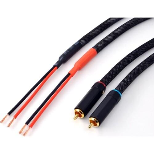 60W upgraded sound cable 2.1 subwoofer connected to satellite speaker lotus head speaker cable