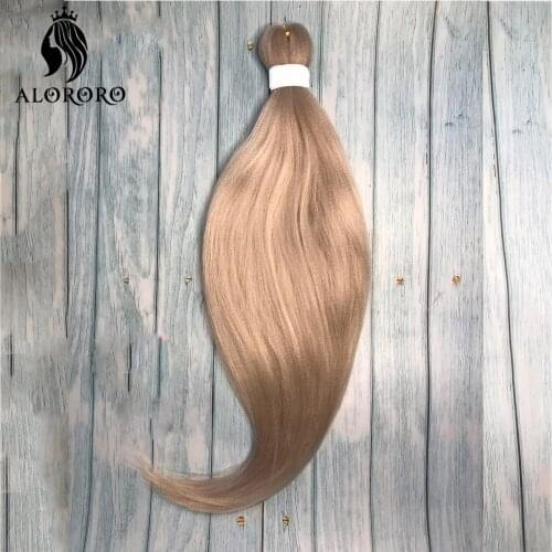 Alororo Braiding Hair Pre Stretched Synthetic Easily Braid Hair Extension for Braids Afro 54 Color Professional Easy Hair