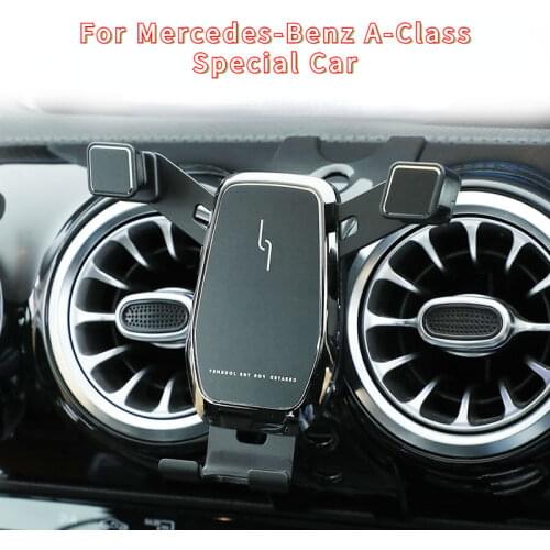 For Mercedes Benz A CLA Class W177 V177 C118 W118 2019 2020 Car Mobile Phone Holder Central Control Air Vent Bracket Accessories