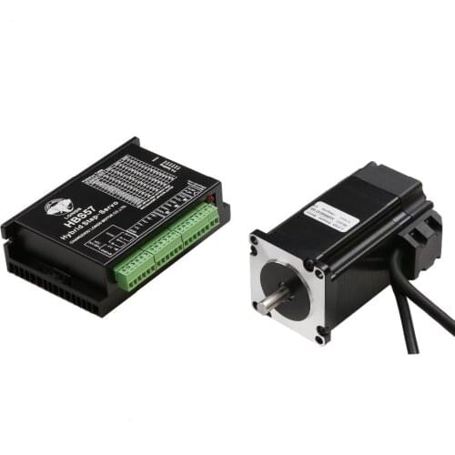 EU US Free ship Nema 34 9.0N.m 1275OZ Closed Loop Stepper Motor Kit Hybird Servo Drive HBS86H 86 2 Phase Stepper Motor