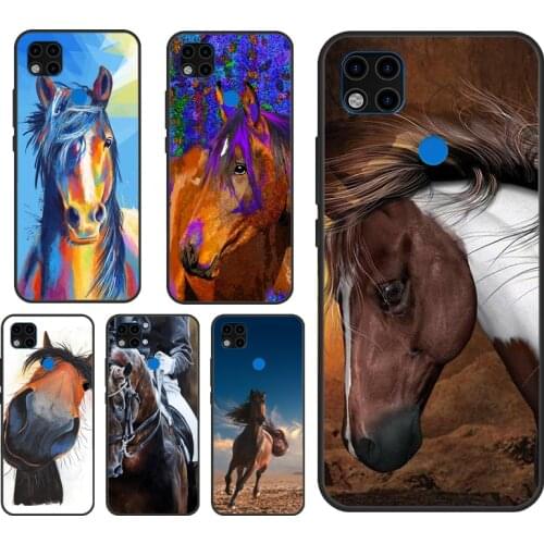 Beautiful Horse Case For Xiaomi Redmi Note 10 Pro 9 Pro 8 7 9S 8T K40 Redmi 9 9A 9C 7A 8A 9T Cover Funda