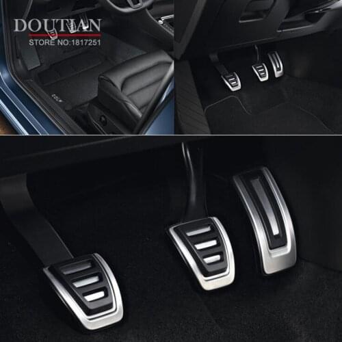 For Audi A4 B8 A6 A7 A8 S4 RS4 A5 S5 RS5 8T Q5 SQ5 8R Gas Fuel Brake Foot Footrest Pedal Pad Plate Cover Auto Accessories 4pcs