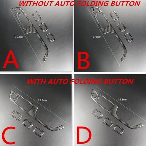 For BMW E90 E92 E93 Car styling Carbon Fiber Window Lifter Switch Buttons Decorative Frame Cover Trim Interior Molding Sticker