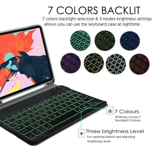 For iPad Air 2 9.7 2018/2017 Case backlit Keyboard Case for iPad 9.7 2017 2018 5th 6th Air 1/2 9.7 Pro 9.7 Cover funda Keyboard