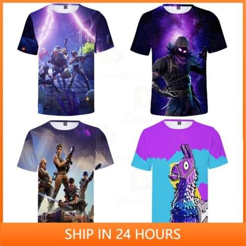 Ship in 24 hours Fortnite Men Women Victory Childrens Wear Battle Royale 3d Boys Girls Clothes Tops Kids T-shirt Hero Teen Tops
