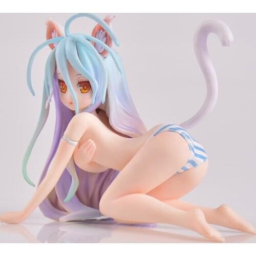 Japanese sexy anime figure No Game No Life cat ver action figure collectible model toys for boys