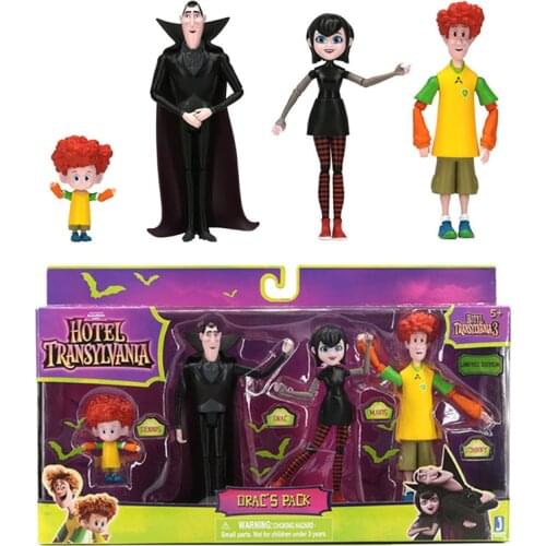 Hotel Transylvania 3 Dracula Mavis Johnny Dennis Family Vacation Joint Action Figure Toy Brinquedos Anime Figurals Dolls Gift