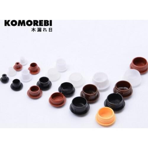 KOMOREBI furniture hole plug 50pcs/lot decoration cap,Plastic screw hole cap cover,home wood furniture cap cupboard screw