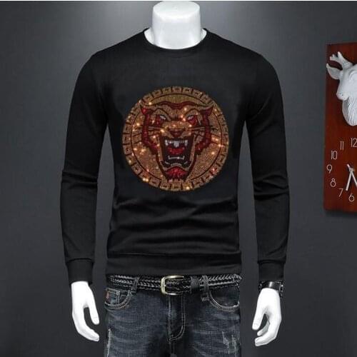 Cool Diamonds Sweatshirt Men Unisex Funny Cartoon hoodies Hot drill Hip Hop Top Tees Male