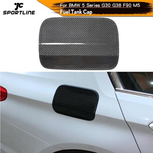 Carbon Fiber Fuel Cap Cover for BMW 5 Series G30 G38 F90 M5 2017 - 2019 Gas Oil Tank Accessories
