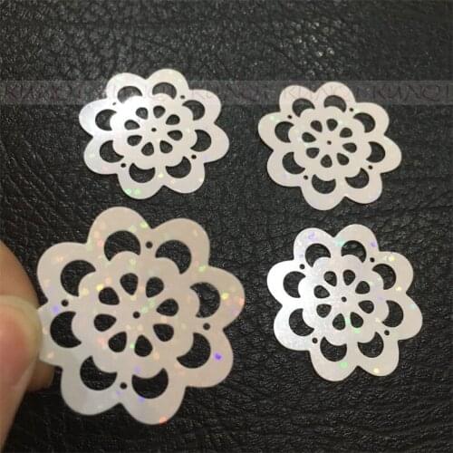Hot !! 300pcs/Lot 36mm Flower Sequins Paillettes Sewing,Wedding Craft,Women Kids DIY Garment Accessories Laser Cream