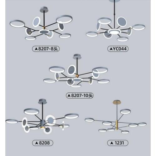 Nordic living room chandelier modern simple atmosphere home creative light luxury bedroom dining room whole house lighting packa