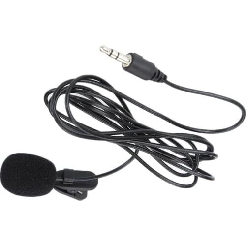 HOT MINI Professionals 3.5mm Jack Clip-on Lapel Mini Lavalier Microphone Portable For Smartphone PC Laptop Lound Speaker