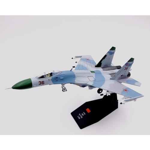 1:100 SU27SK Flanker fighter model toy 1987 Russian Air Force Static simulation product Flanker C Aircraft Airplane Models