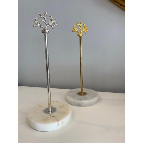 Nordic style marble napkin holder kitchen regulator roll paper rack and bathroom home decor accessory decoration