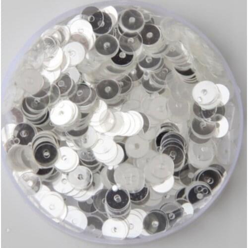 New 50g(5000pcs) 6mm wholesale Flat Round Loose Sequin Paillette Sewing,Wedding Craft,Women Kids DIY Garment Accessory