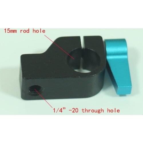 New Full metal Mount Rail Block Rod Clamp Rig for 15mm rod DSLR Rig Rail System