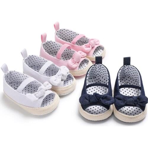 Newborn girl soft bottom shoes canvas baby shoes toddler shoes