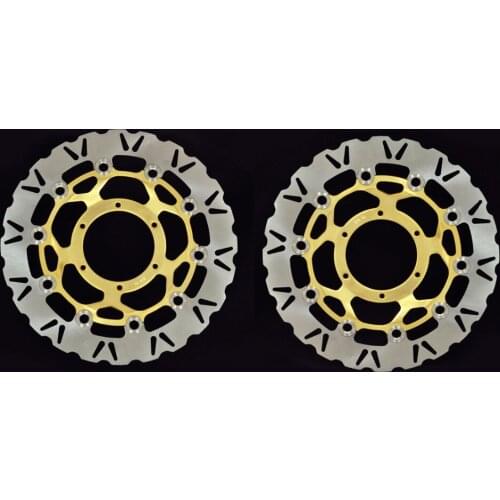 Wotefusi Front Rotor Brake Discs For Honda 03-10 CBR 600RR 04-05 1000RR 03-04 CB1300 Superfour 05-06 CB1300 03-04 [MT75]