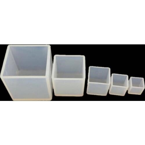Handmde Charms Square Cube Silicone Pendant Molds Jewelry Making Cube Resin Casting Mould DIY Craft Tool
