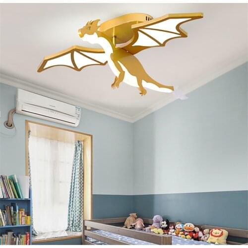 Fire-breathing Dragon Ceiling Lights Children Bedroom Room Lamp Boy Room Modern Cartoon Living Room Lights Led Ceiling Lamps