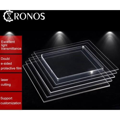 1-5mm Thickness Transparent Acrylic Plate DIY Handmade Material Plexiglass Plate Plastic Plate Suit for Cutting and Engraving