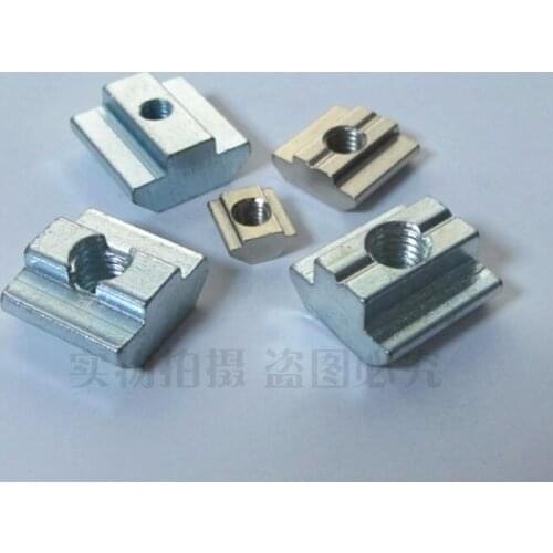 European standard slide nut 45 series slider M8 M5 M6 nuts square slider nuts T-nuts