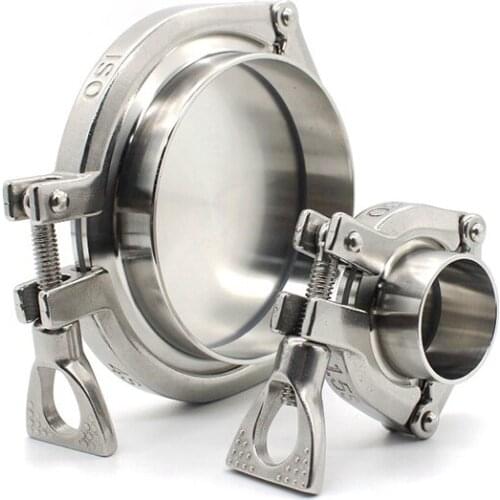 SAP 1.5" 2" 2.5" 3" 3.5" 4" 4.5" SS304 Three Section Sanitary Tri-Clamp Fitting