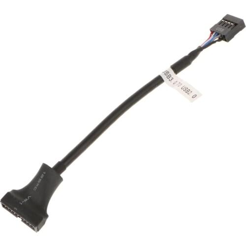 USB 3.0 20-Pin To USB 2.0 On The Motherboard 9-Pin Adapter Cable Connector