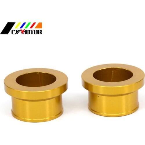 Rear Aluminum Wheel Gold Hub Spacer For SUZUKI RMZ RMZ250 RMZ 250 RMZ450 07-19 RMX450Z 2010 2011 2012 2013-2017 Drit Bike