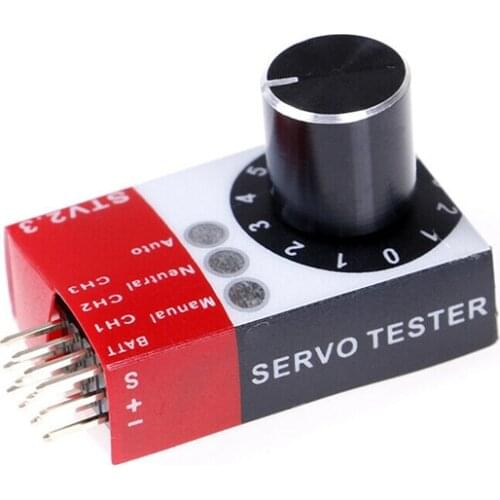 1Pcs Mini Servo Tester 4.8V to 6.0V STV2.3 BEC Tester For RC Models DIY Airplane Parts