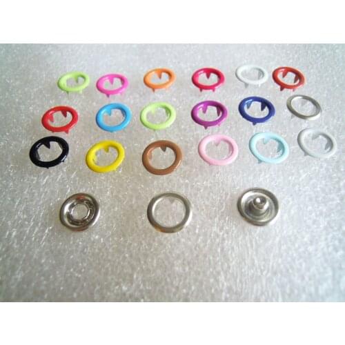 100Sets 11mm Copper Prong Snap Buttons Combined Fastener Prong Snaps Buttons Mixed Kit