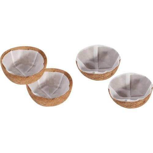 2Pcs Round Coco Liners Non-Woven Fabric Lining, Coconut Liner Replacement Coir Fiber Lining For Hanging