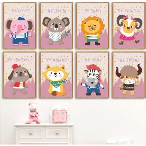 5D DIY Diamond Painting Zebra Hippo Raccoon Dog Lion Elephant Cross Stitch Kits Diamond Mosaic Embroidery Kids Room Decoration