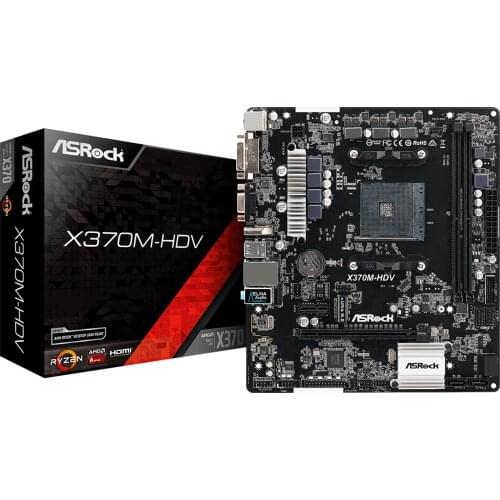 ASRock X370M-HDV motherboard RYZEN AMD X370/AM4 desktop Micro ATX motherboard
