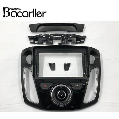 9 Inch Car Fascia For FORD FOCUS 2012-2017 Stereo Panel Dash Mount Installation Double Din DVD Frame Install Kit Fascias