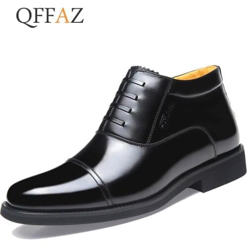 Autumn Winter Genuine Leather Ankle Chelsea Boots Men Shoes With Fur warm Vintage Classic Male Casual Motorcycle Boot