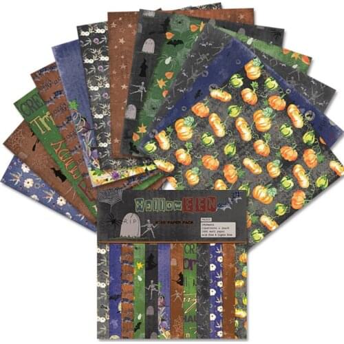 24 sheet 6"X6"Halloween pack the flower patterned paper Scrapbooking paper pack handmade craft paper craft Background pad