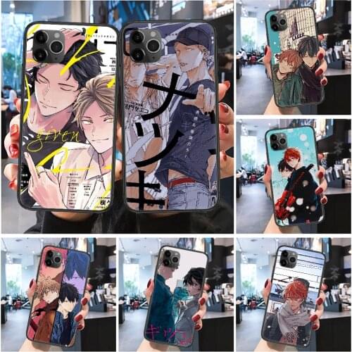Given Sato Mafuyu Uenoyama Ritsuka Phone Case Cover Hull For iphone 5 5s se 2 6 6s 7 8 12 mini plus X XS XR 11 PRO MAX black
