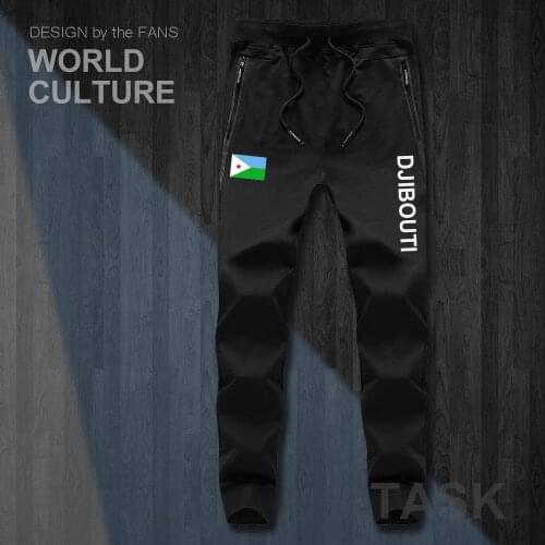 Djibouti DJI Djiboutian DJ mens pants joggers jumpsuit sweatpants track sweat fitness fleece tactical casual nation flag legging