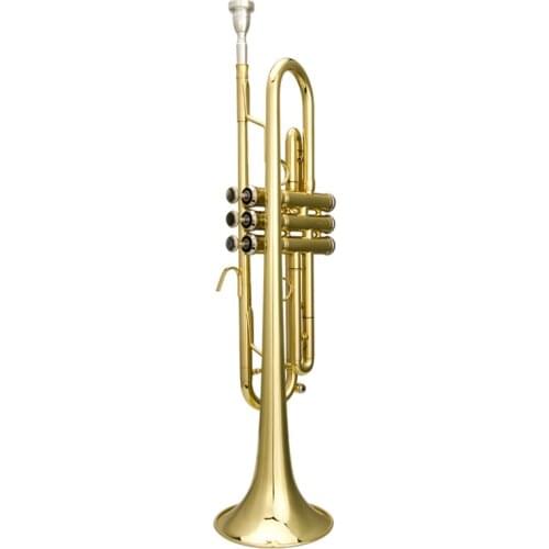 JAZZOR Jinbao professional trumpet instrument beginner playing level children adult church B flat lacquer gold PTR-050