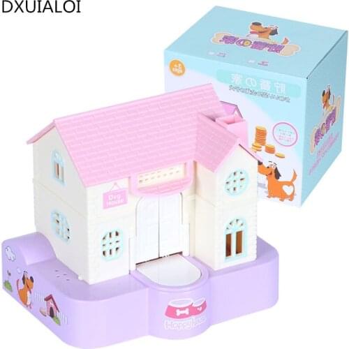 Creative fun lucky dog piggy bank puppy stealing money, money, money, electric music, piggy bank, piggy bank, christmas gift