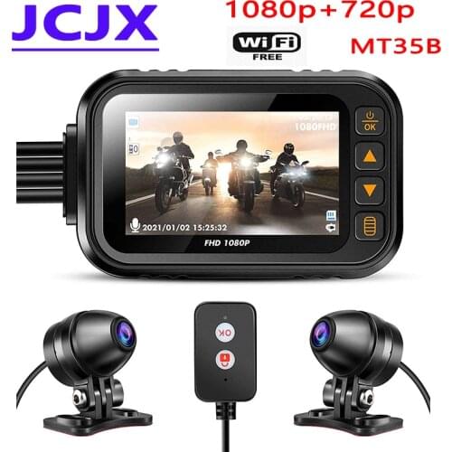 Motorcycle camera dash cam front bicycle dash cam with 3inch IPS screen parking mode waterproof cycle recording bicycle recorder