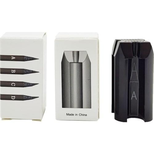 4 In 1 Eyebrow Pencil Sharpener Microblading Tattoo Sharpening Tip Thin Tools For Semi-permanent Eyebrows Makeup Profiler Pen