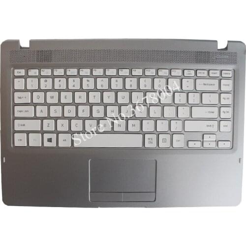 New English Laptop Keyboard for SAMSUNG 500R4K NP500R4K US Keyboard Shell Palmrest Cover