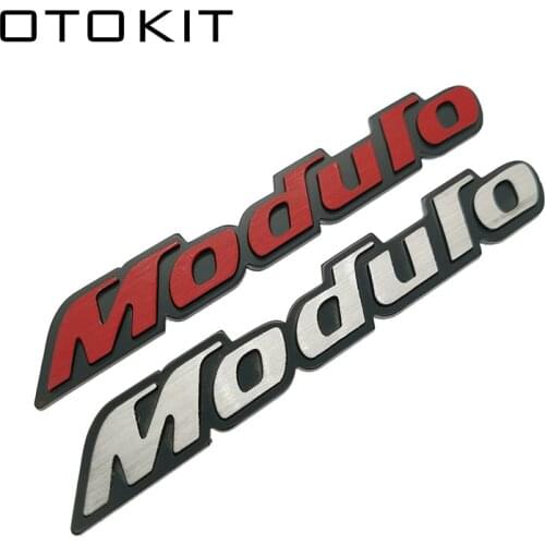 New 3D Aluminum Modulo Sport Emblem Chrome Logo Rear Badge Car Trunk Sticker Car Styling For Honda Civic Accord CRV Fit