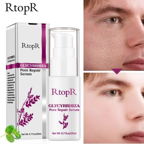 RtopR Glycyrrhiza Face Pore Repair Serum Collagen Face Anti Wrinkle Whitening Cream Oil Control Hydrating Effective Shrink Pores
