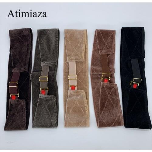 Wig Grip Headband Comfort Velvet Wig Band For Lace Frontal Wigs no slip Head Band Adjustable Fastern Wig Brown Black Beige