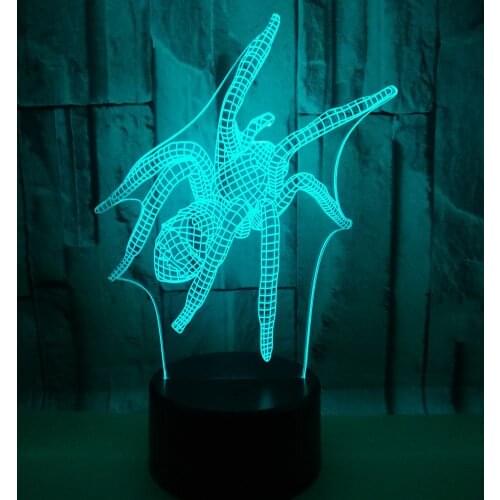Spider Color 3d Light Touch Visual Gift Light Gradient Led Table Lamps For Living Room Factory wholesale Moderne Desk Lamp