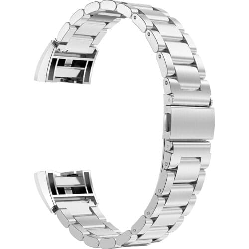 Bands for Fitbit Charge 2 Strap Premium Stainless Steel Metal Replacement Strap Wrist Band for Fitbit Charge 2 HR Silver